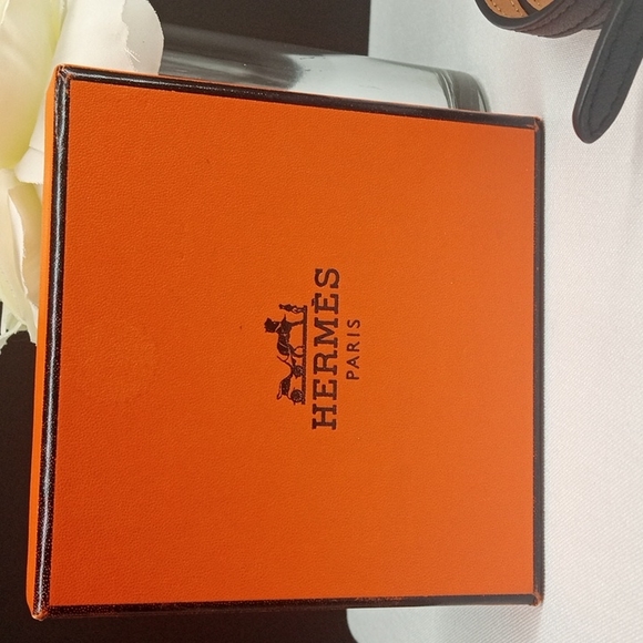 Authentic Hermes Triple Hapi REVERSIBLE 2 IN 1 Vintage Leather Bracelet - Picture 7 of 8